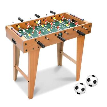 Imagem de Mini Mesa Pebolim Infantil Totó Pebolim com Pés Madeira - Falpynex Kid