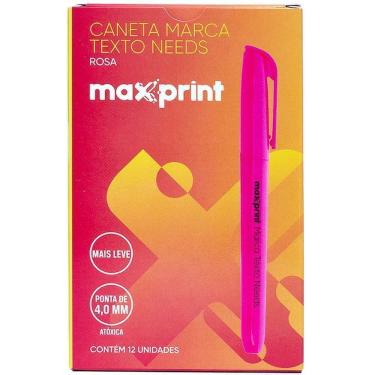 Imagem de Caneta Marca Texto Needs Rosa 12un - Maxprint