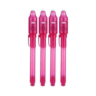 Imagem de Conjunto De Canetas De Tinta Invisível 4-12pcs Com Luz UV, Marcador Má