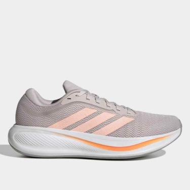 Imagem de Tênis Adidas Response Runner 2, Bege, Laranja, 37