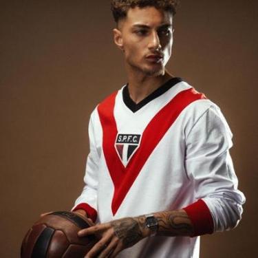 Imagem de Camisa São Paulo Retrô 1930 Manga Longa Masculina-Masculino