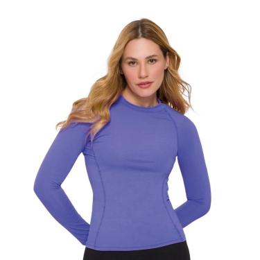 Imagem de Camiseta Feminina Selene Básica De Manga Longa Felpa Segunda Pele Academia Sport-Feminino