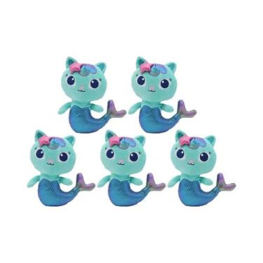 Imagem de Brinquedo De Pelúcia Gato Sereia Para Crianças, Boneca Mercat Da Gabby