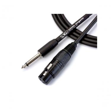 Imagem de Cabo de Microfone Ninja HG para Alta Impedância com 6,10M 2 X 0,20MM2 P10 para XLR Fêmea Preto Santo Angelo