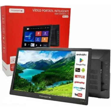 Imagem de Smart TV Portátil 14 Polegadas Tomate Android TV WiFi HDMI TV Digital 