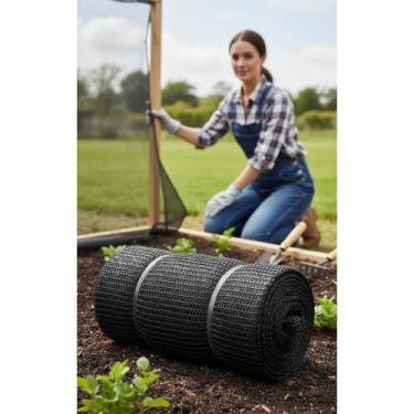 Imagem de Sombrite 50% 3x6m Preta: Proteção UV para Plantas e Animais - Congratu