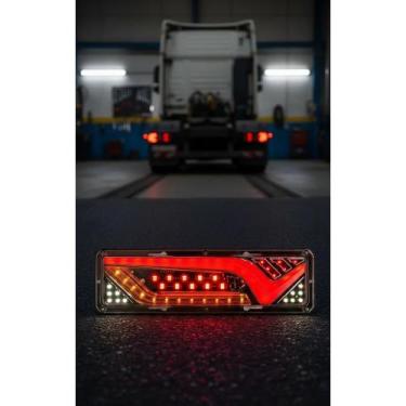 Imagem de Lanterna Caminhão LED 30cm Sequencial 12-24V Par - Congratulations Sto