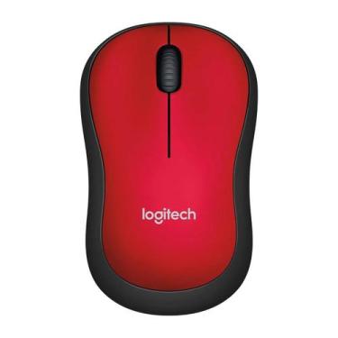Imagem de Mouse sem fio logitech m185 vermelho 910-003635