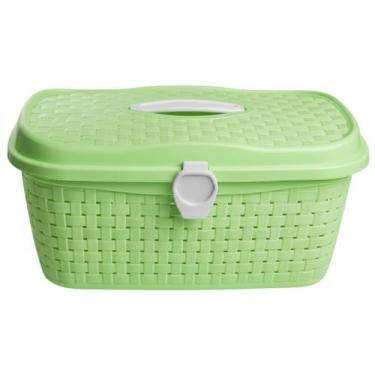 Imagem de Maleta Rattan Frasqueira Infantil Verde - Giotto