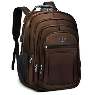 Imagem de Mochila Executiva Notebook Impermeável Reforçada Senha Antifurto Facul