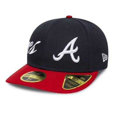 Imagem de MLB NEW ERA SIDE SCRIPT LP59FIFTY ATLBRA NVYSCA-Masculino