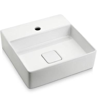 Imagem de Cuba Apoio Quadrada 40x40cm Mesa Branca - ICA2900 - ICASA