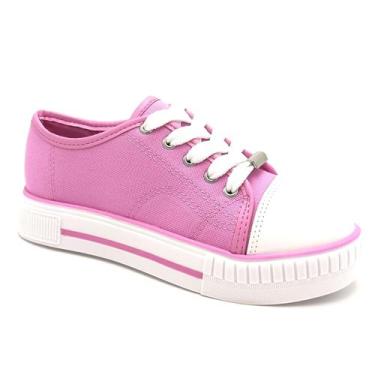 Imagem de Tênis Infantil Feminino Molekinha 2565.100, Rosa mauve branco, 31