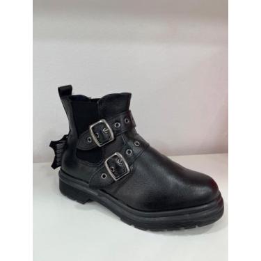 Imagem de Bota Feminina Via Uno Chelsea Cano Curto Couro 703028, 36