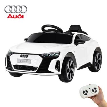 Imagem de Carrinho Elétrico Mini Audi E-tron Gt 6v Infantil Branco Bw273 Importw