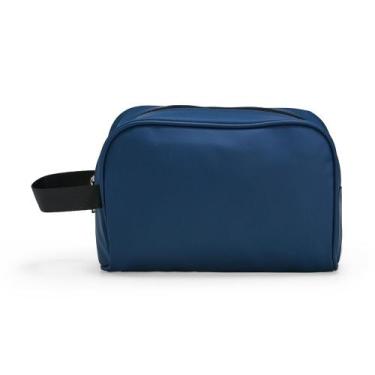 Imagem de Necessaire material Sintético Com Ziper E Alça Lateral Variada Lisa - 