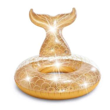 Imagem de Boia Inflável Com Glitter Cauda de Sereia - Intex 56258