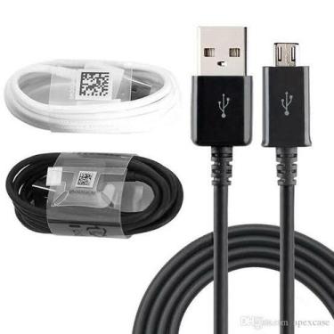 Imagem de Cabo micro usb v8 80cm carregamento compativel samsung