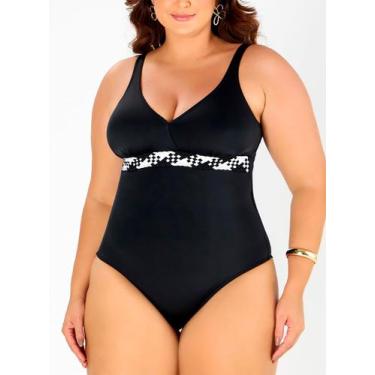 Imagem de Maiô Classic Banho de Mar 617.568 Feminino Trança Bicolor Microfibra T
