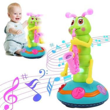 Imagem de Saxofone elétrico Caterpillar de brinquedo musical para crianças com L