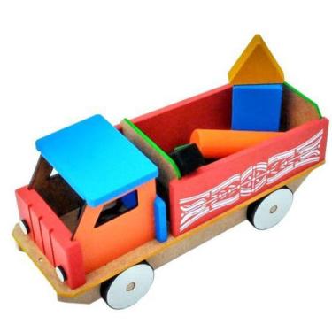 Imagem de Caminhão Educativo Pedagógico com Figuras Geométricas - TRALALA