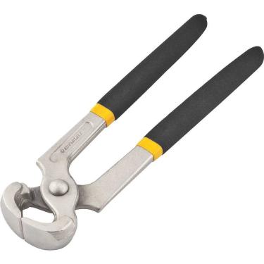 Imagem de Torquês para Carpinteiro 8 203mm Aço Cromo Vanádio para Torcer e Cortar Arames Cabo Plastificado Preto e Amarelo Vonder