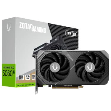 Imagem de Placa de Vídeo Geforce RTX5060TI Twin Edge 8GB GDDR7 ZT-B50610E-10M para Games e Criaçã...