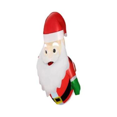 Imagem de Boneco De Neve Inflável De Natal De 1,8m Com Luzes LED Para Decoração 
