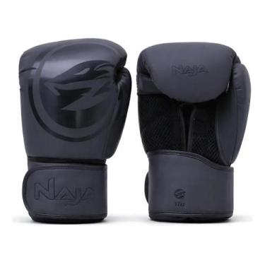 Imagem de Luvas de Boxe Muay Thai Naja Viper Profissional Preto 10 OZ