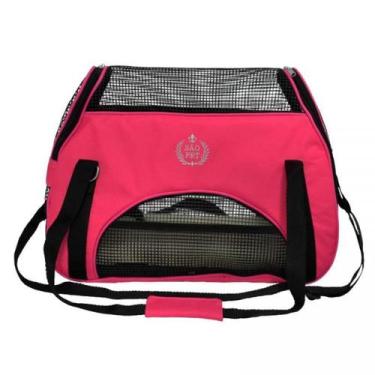 Imagem de Bolsa de Transporte para Pets Cachorros Atenas Nylon 48x25x36 cm São P
