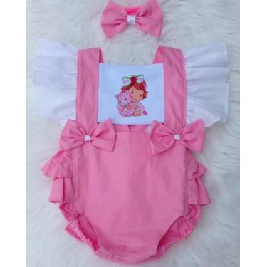 Imagem de Body Moranguinho baby é ideal para looks de Mesversário, aniversário e