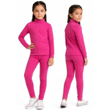 Imagem de Conjunto Blusa e Calça Térmica Segunda Pele Flanelada Invern