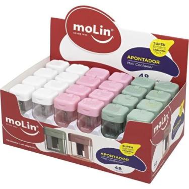 Imagem de Apontador com Deposito Mini Container 3 Cores DP.C/48 - Molin