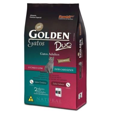 Imagem de Ração Golden Duo Para Gatos Adultos Sabor Cordeiro e Salmão