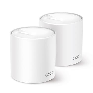 Imagem de TP-Link Deco X50 (3 un.) Sistema Mesh Wi-Fi 6 para casatoda Dual Band AX3000, cobre ate 230 m2,150dispositivos, 3 portas gigabit, instalagao por app Deco,Mesh com IA, Controle Parental