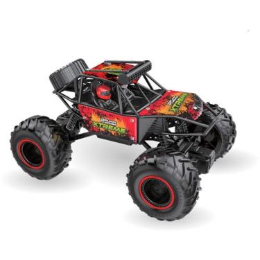 Imagem de Carrinho de Controle Remoto Road Extreme Carenagem em Metal com Bateria Recarregável Preto Polibrinq