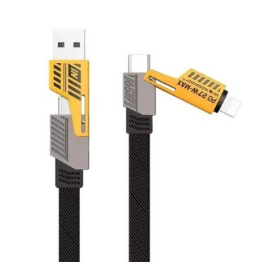 Imagem de Cabo Para Celular 4 em 1 65W USB IOS C 1M - Quanhe