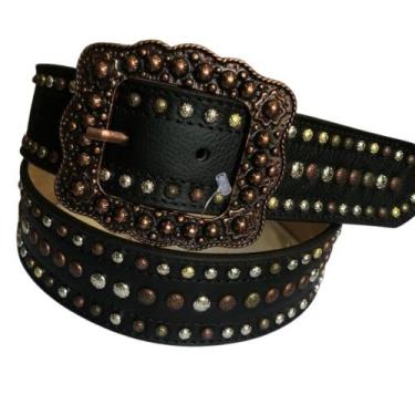 Imagem de Cinto Paul Western Feminino, Preto, 95