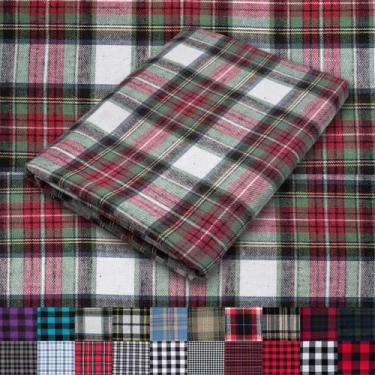 Imagem de Flanela xadrez tartan 100% algodão, 152 cm de largura - Marca Própria
