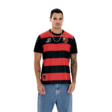 Imagem de Camiseta Flamengo Minuto 43 Petkovic - Braziline, GG, Preto