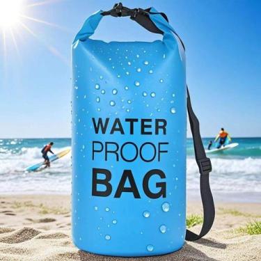 Imagem de Bolsa Saco Estanque Impermeável Dry Bag PVC 5L para Praia Camping e Es