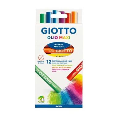 Imagem de Giz Pastel Oleoso Giotto Olio Maxi 12 Cores