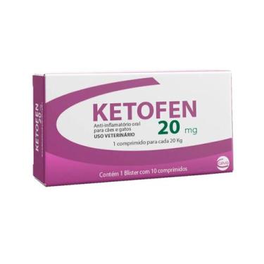 Imagem de Ketofen 20mg Anti-inflamatório para Cães 10 Comprimidos Ceva