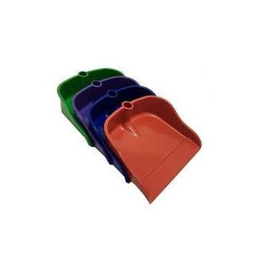 Imagem de Pá Para Lixo Sanches Plástica Com Cabo 80cm Coletora Limpeza Doméstica