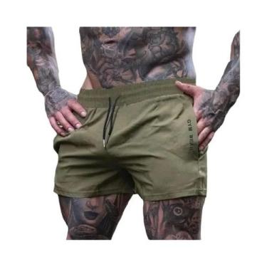 Imagem de Shorts Esportivos De Secagem Rápida, Elásticos, Para Corrida, Treino D