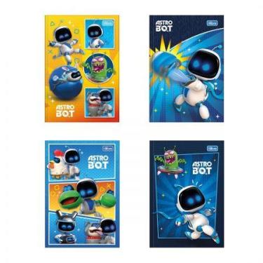 Imagem de Caderno brochura capa dura 1/4 80 folhas Astro Bot - Tilibra