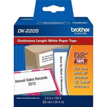 Imagem de Etiqueta continua brother ql700 ql800 ql810 dk2205 original