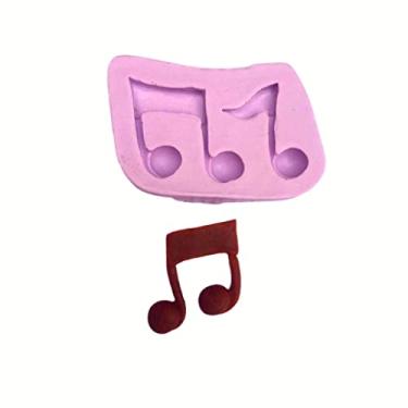 Imagem de Confeitaria dos moldes, F648 MOLDE DE SILICONE NOTAS MUSICAIS CONFEITARIA BISCUIT