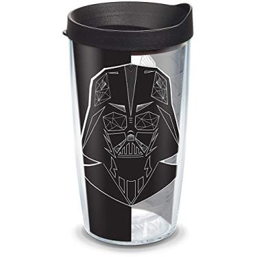 Imagem de Tervis Copo de viagem Star Wars Vader Trooper Made in USA com isolamento térmico de parede dupla mantém as bebidas frias e quentes, 473 ml, clássico
