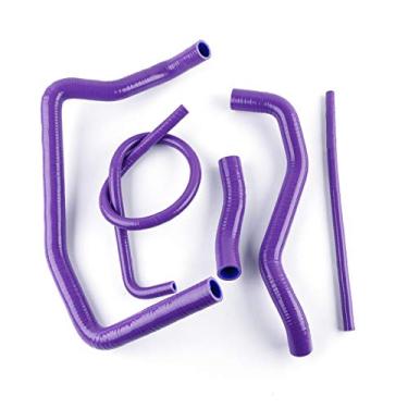 Imagem de LUXERAD Kit de mangueira de arrefecimento de silicone com desempenho de 3 camadas para SUZUKI GSX1300R HAYABUSA 99-07 (roxo)